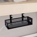 Sleek Design Cable Management Box Clutter-Free Space-Saving Easy-To-Install Under Desk Tray Compact Cable Organizer for Home.