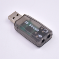 External Sound Card External Mini Sound Card USB to 3.5Mm Stereo Audio Adapter for Win 7 8 Android Speaker Laptop Headset. 