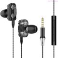 COD 4D bass dual speaker HiFi stereo 3.5mm headset with microphone + wired headset.