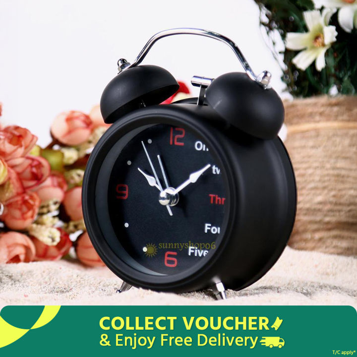 Loud Twin Bell Alarm Clock for Home, Table Clock with Loud Ring