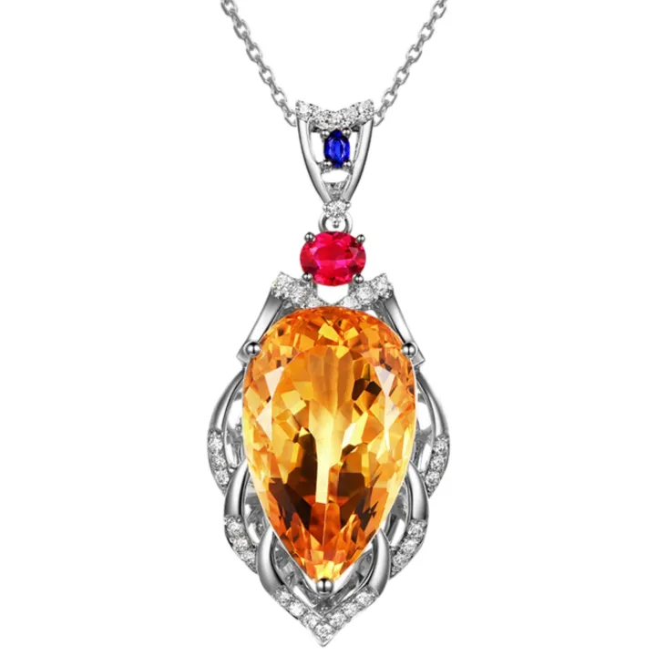 Live%20Pendant%2018K%20gold-plated%20temperament%20pear-shaped%20large%20loose%20stone%2022%20carat%20Brazilian%20citrine%20pendant%20necklace%20-%20Image%202