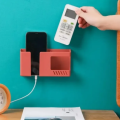 2-in-1 Wall-Mounted Phone & Remote Holder – Punch-Free Multifunctional Storage Rack. 