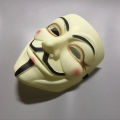 1Pcs/set Halloween Party Mask V for Vendetta Mask Bape Full Face Mask Anonymous Guy Fawkes Fancy Dress Adult Costume 1pc. 