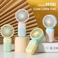 Cute USB Mini Fan Portable Handheld Fan Rechargeable Mini Handy Fan Pocket Size Low Noise Small Electric Fan Student Dormitory.1. 