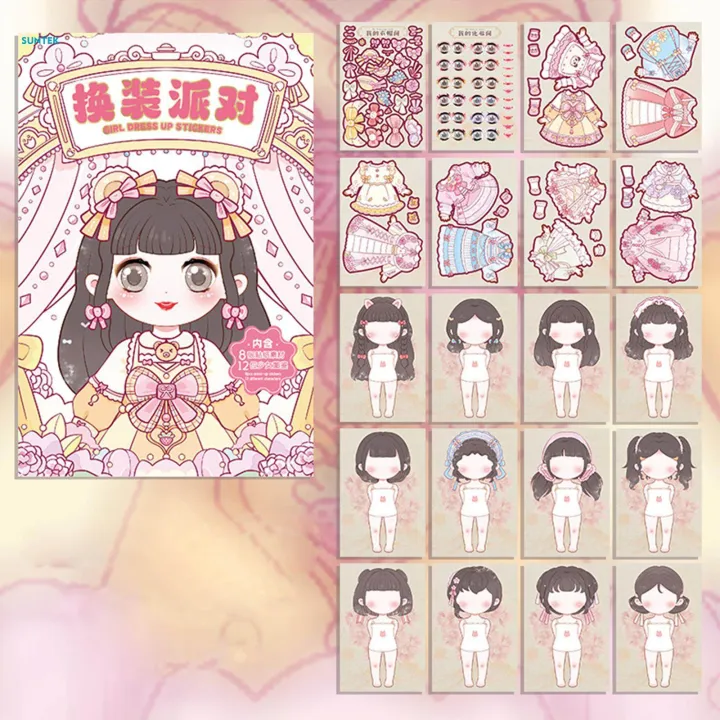 Princess%20Change%20Costume%20Stickers%20Sticker%20Activity%20Book%20Learning%20Toy,%20Colorful%20Princess%20Sticker%20Book%20for%20Age%203+%20Girls%20Party%20Favors%20-%20Image%206