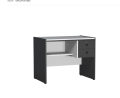 Trendy Mart Modern Study Desk with 2 Lockable Drawers & Storage Shelf | Computer Table | Home Office Writing Desk | Black & White. 