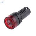 3xLED Flash Alarm Indicator Signal Lamp with Buzzer AD16-22SM 24V Red. 