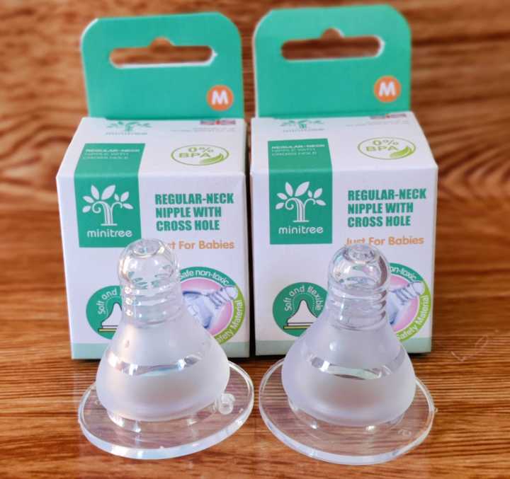Baby Silicone Nipple Soft Silicone Cross Hole CN -1pcs