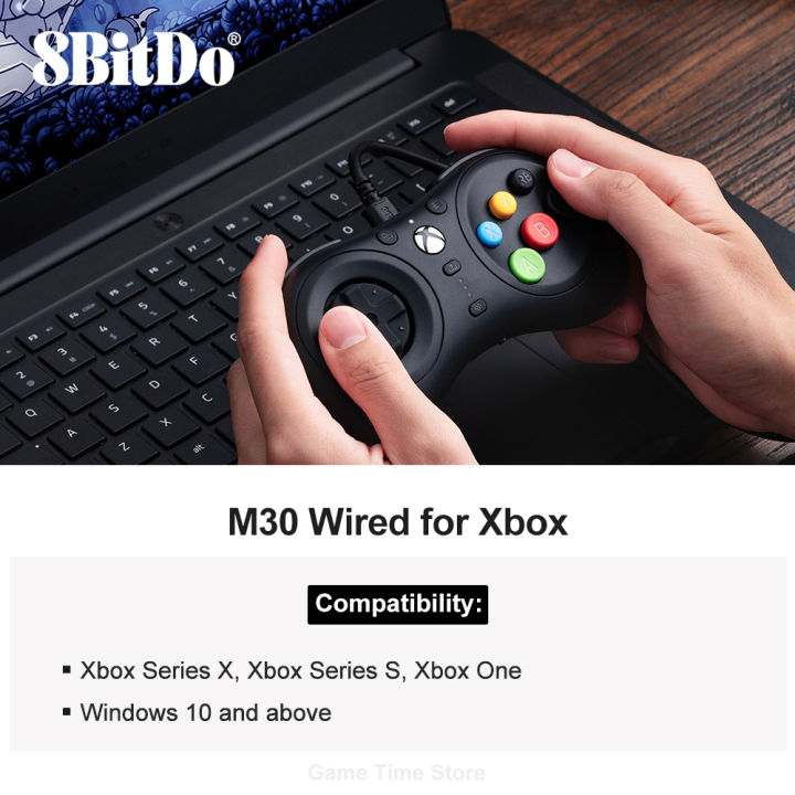 8BitDo%20M30%20Wired%20Gaming%20Controller%20Gamepad%20for%20Xbox%20One%20Series%20X%20S%20and%20Windows%20PC%20with%206-Button%20Layout%20Xbox%20Officially%20Licensed%20-%20Image%203