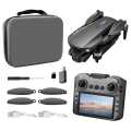 Flh F88 Max High-Resolution Dual Camera Drone with Remote Control and Screen, Brushless Motor, HD Video, Foldable Design.