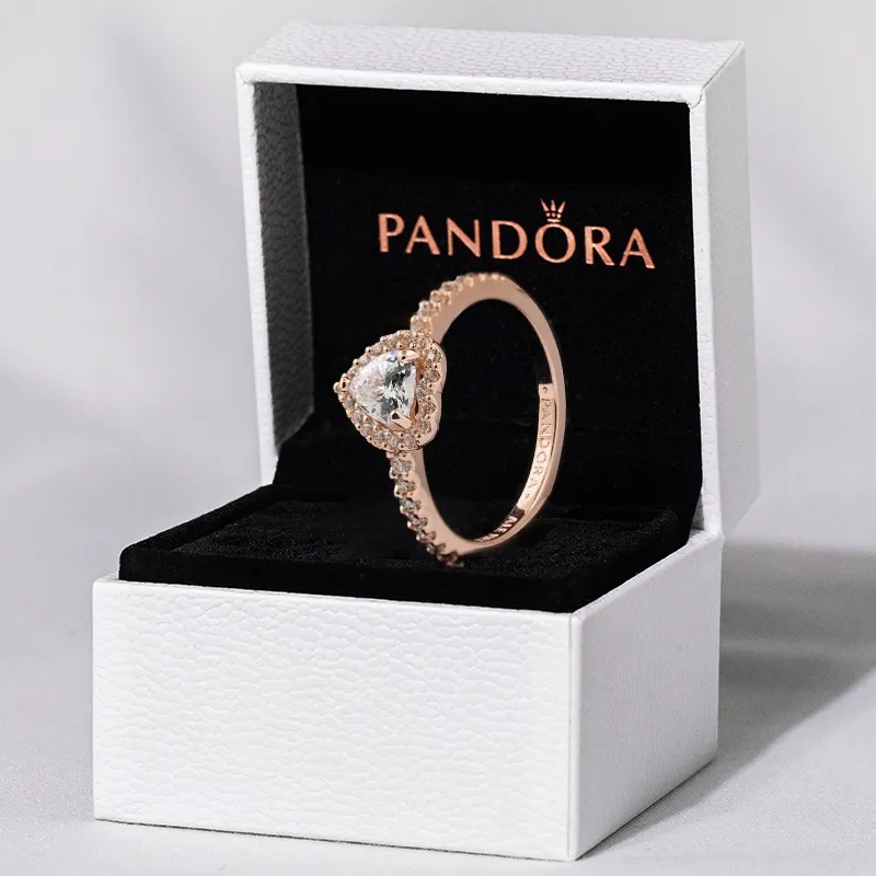 New) PANDORA Jewelry Box women fashion luxury rose gold heart