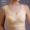 Women's Seamless Bra Fashion Push-Up Bra Without Steel Ring Underwear Push-Up Bra With Padded Top Black Underwear.