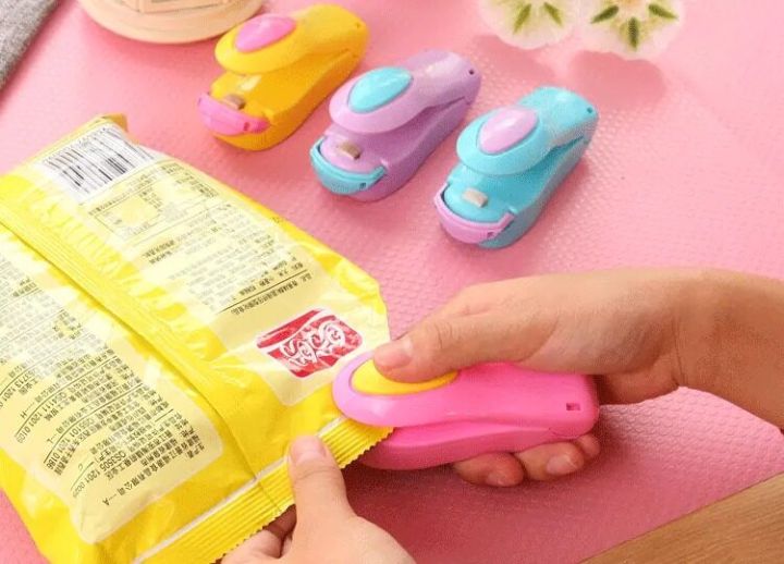 Mini Portable Bag Grippers Electric Pulse Ceramic Heat Sealing Machine, Bag Sealer, Package Sealer, Plastic Bag Clam