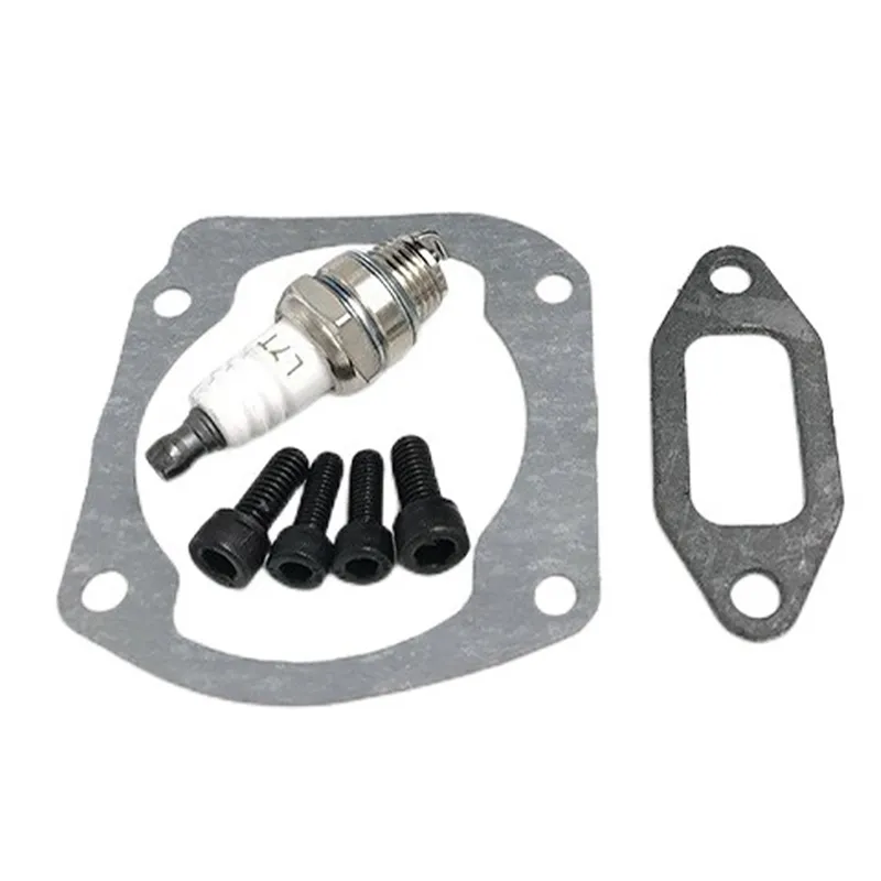 JRL Muffler Exhaust Silencer with Gasket Bracket Fit for