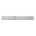 15cm Stainless Steel Metal Straight Ruler Double Sided Measuring Ruler Metal Scale for Office Stationery Drafting Supplies. 