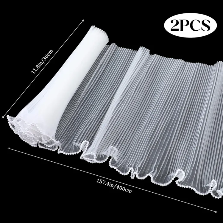 4.5%20Yard%20White%20flower%20Wrapping%20Paper%20Pearl%20Edge%20Mesh%20Bouquet%20-%20Image%202