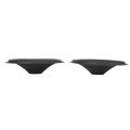 2x Speaker Cone Drum Paper 1 Inch Inner Diameter With Rubber Surround For 5 Inch.