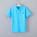 Kids Summer Tops Tees 3-14Years Years Old Kids Boys T-Shirts Cotton Short Sleeve solid color T-shirt Children Polo T Shirts.