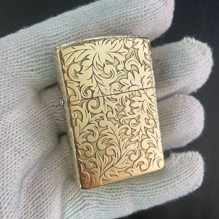Zorro Kerosene Lighter 902 Pure Copper Five-Sided Carved Rich Tangcao Collection Men's Personalized Creative Gift Lighter