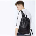 Backpack for men large capacity, new single shoulder with soft leather texture, travel, work, computer bag. 