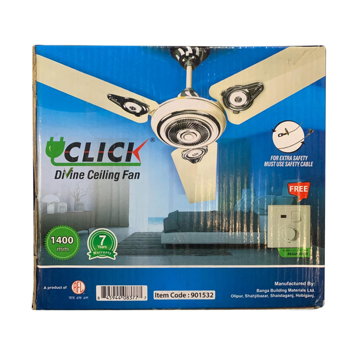 CLICK Divine Ceiling Fan 56" (Ivory)