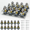 12PCS Medieval Knight Military Dragon Soldier Medieval Castle Building Block Figure Assembled Toy Doll Weapon. 