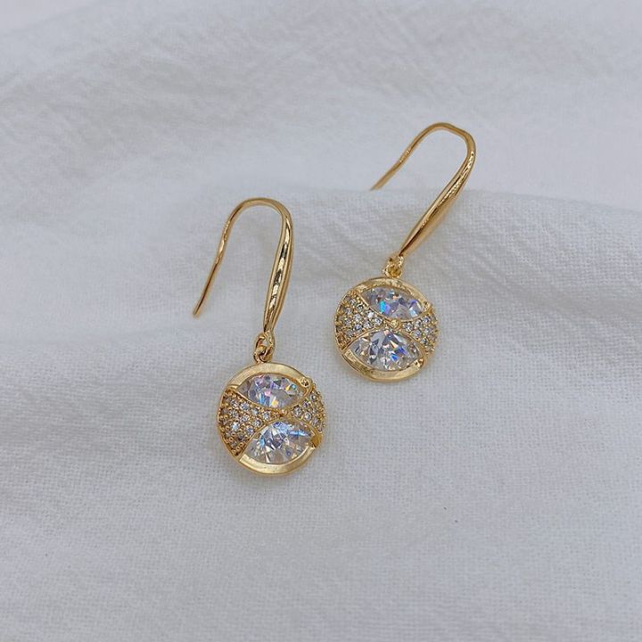 Korean%20Style%20Crystal%20Earrings%20Round%20Sparkling%20Imitated%20Diamond%20Gold%20Plated%20Hanging%20Earrings%20for%20Women%20Luxury%20Fashion%20Elegant%20Drop%20Earrings%20-%20Image%209
