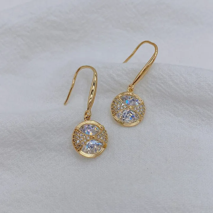 Korean%20Style%20Crystal%20Earrings%20Round%20Sparkling%20Imitated%20Diamond%20Gold%20Plated%20Hanging%20Earrings%20for%20Women%20Luxury%20Fashion%20Elegant%20Drop%20Earrings%20-%20Image%209