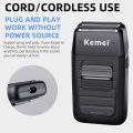 KEMEI-1102 Compact Rechargeable Lithium Ion Shaver Kit,Foil Professional Electric Shaver for Men. 