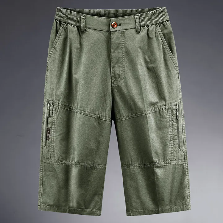 FGN%20Middle-Aged%20and%20Elderly%20Cropped%20Trousers%20for%20Men%20Summer%20Large%20Size%20Loose%20Casual%20Dad%20Summer%20Wear%20Short%20Pants%20Elastic%20Outer%20Wear%20-%20Image%203