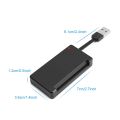 Rocketek USB 2.0 Smart Card Reader cac,ID Bank card,sim card cloner connector cardreader adapter pc computer laptop accessories. 