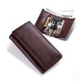 Premium Key Ring Holder Chocolate-coffee Wallet For Men Leather. 