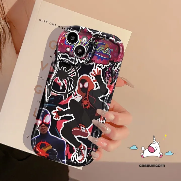Cartoon%20Marvel%20Doodle%20Wavy%20Curved%20Edge%20Case%20For%20Redmi%2010C%209T%2012%2010%2012C%209%20A1%209C%209A%2010A%20A2%20Note%2012%2010%209%208%2011s%2010s%2011%20Pro%20Max%20Poco%20M3%20X5%20Mi%2011%2012%20Lite%20Trend%20Brand%20Cool%20Spider-Man%20Cover%20-%20Image%202