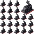 10Pcs Set Self Adhesive Cable Cords Organizer Clips / Desk Top Cable Wire Holders / Cable Line Management Tools / Wire Tie. 