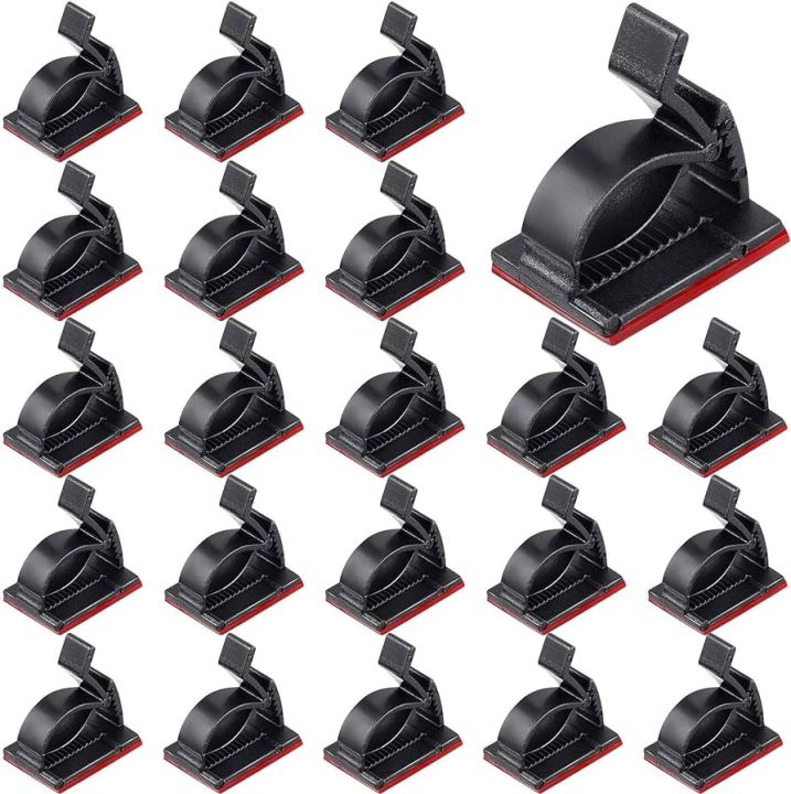 10Pcs%20Set%20Self%20Adhesive%20Cable%20Cords%20Organizer%20Clips%20/%20Desk%20Top%20Cable%20Wire%20Holders%20/%20Cable%20Line%20Management%20Tools%20/%20Wire%20Tie%20-%20Image%202