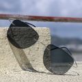 Titanium Transition Aviation Sunglasses Photochromic Reading Glasses Rimless Eyeglasses Men with Diopters.