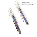 Drop Earrings Fine Workmanship Wave Edge Long Women Earrings. 