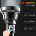 Powerful LED flashlight P700 tactical flash light lamp long range 1000m torch Waterproof camping hand light USB rechargeable.