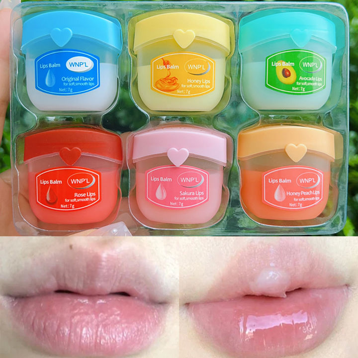 Moisturizing Lip Balm Set 4-8pcs All-natural Lip Mask for Dry Lips Refreshing Anti-Cracked Lip Gloss Treatment Vaseline Makeup