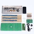DIY Kit Clock Timer Blue Screen Display Kits Electronic Suite With Patch Remote Control 132pcs 5mm LEDs Display Timer ECL-132. 