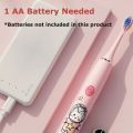 Child Teethbrush Ultrasonic Soft Bristles Cartoon Pattern Replacement Brush Heads Sonic Cleaning Toothbrush Household Ipx7.