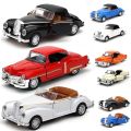 Classic Cars 1/32 Scale Model Alloy Diecast Simulation Pull Back Convertible Vehicle Boy Kids Collection Toys Gift. 