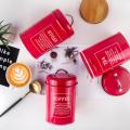 Metal Kitchen Canister Set Coffee Tea Sugar Tins Containers Food Storage Jars Bottles 1200ml Capacity. 