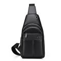 Luxury Brand Chest Pack Men Crossbody Bag PU Leather Chest Bag For Boy Travel Belt Sling Bag Black Brown Messenger Bag Male.