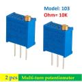 Multi-turn potentiometer 10K (model: w103) 2 pics. 