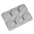 【Mary DAI Store】6-Grid Honeycomb Hexagon Soap Mold DIY Making Mould. 