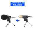 BM-100FX Condenser Microphone Studio Mic BM100FX Audio Editing Music Compose Vocal Voice Over. 