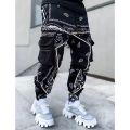 Hop Printing Pants Men Trousers Fashion Streetwear Sweatpants for Men Joggers High Street Loose Cargo Pants Men.