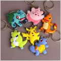 38style Pokemon Keychain Anime Action Figures Keychain Accessories Pendant Bag Key Ring Pendant Gifts for children. 