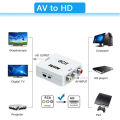 HD 1080P RCA AV To HDMI-compatible Composite Adapter Converter AV2HD Audio Video Cable CVBS AV Adapter with USB Cable Superman.